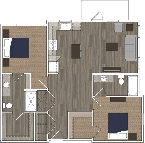 Landon Preserve 2 Bedroom Floor Plan